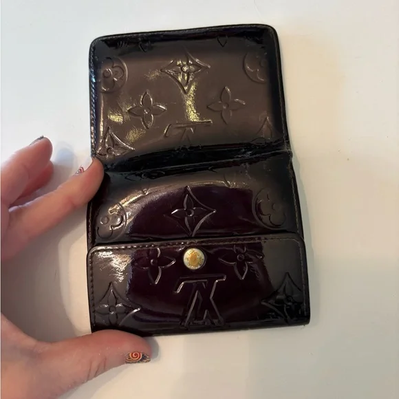 Louis Vuitton Elise Vernis‎ Monogram Wallet Amarante - Picture 12 of 14